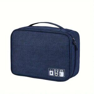 NWT Large Data Cable Storage Bag Navy